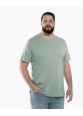 T-shirt uni grande taille vert sauge