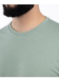 T-shirt uni grande taille vert sauge