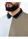 Polo piqué barbarian grande taille vert kaki