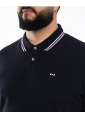 Polo piqué grande taille bleu marine