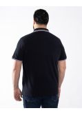 Polo piqué grande taille bleu marine