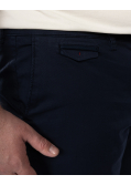 Pantalon chino tencel grande taille bleu marine