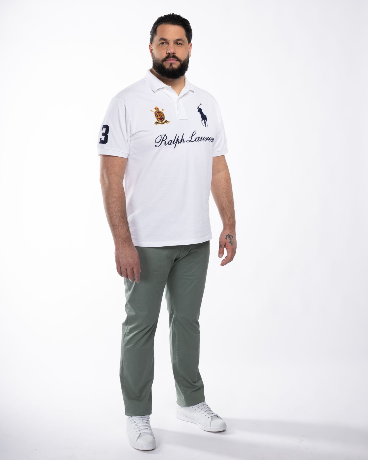 Pantalon 5 poches grande taille vert