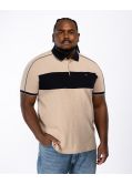 Polo piqué grande taille beige