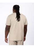 T-shirt flammé grande taille beige