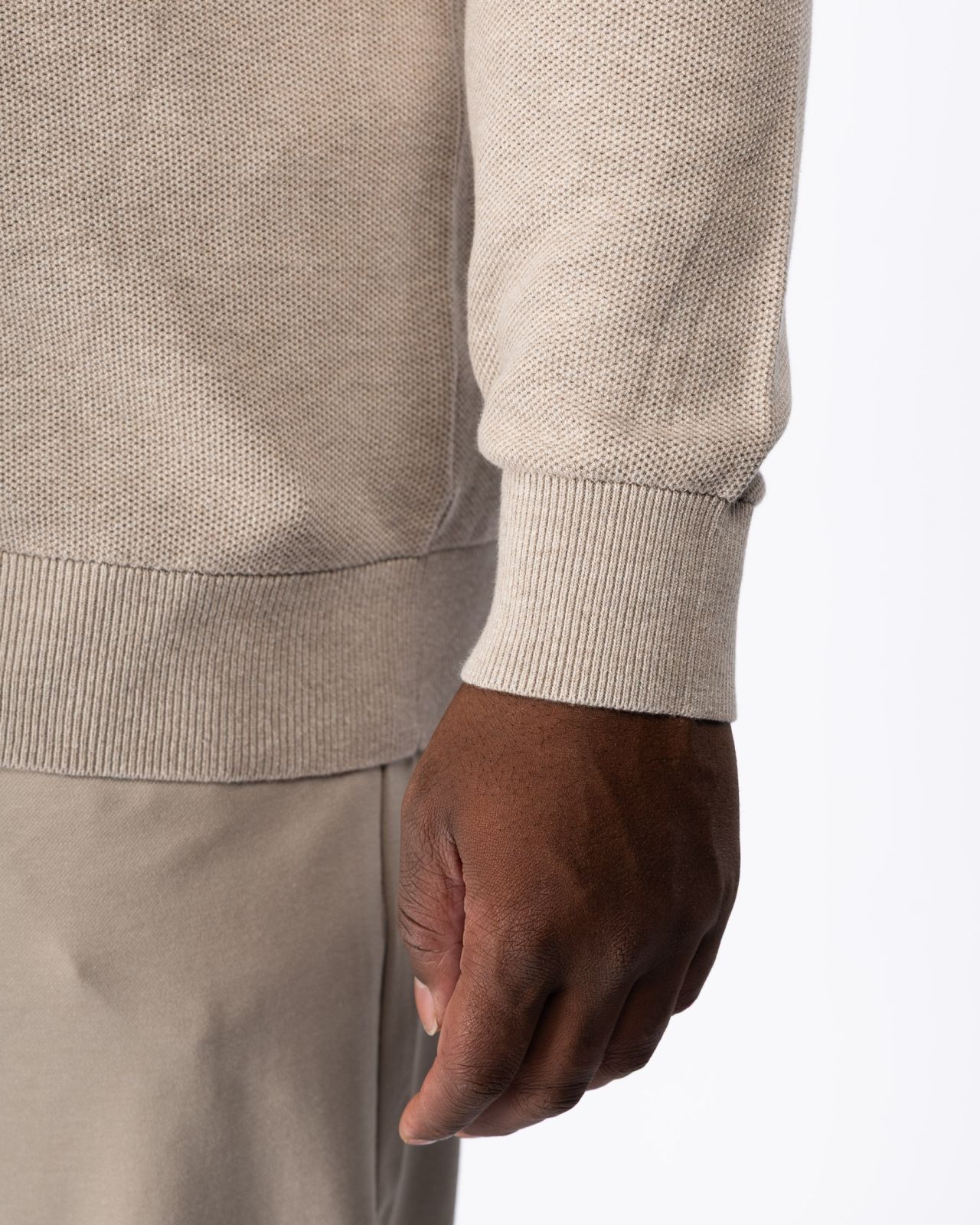 Gilet zippé grande taille beige