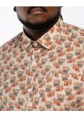 Chemisette avec impression Japon grande taille beige