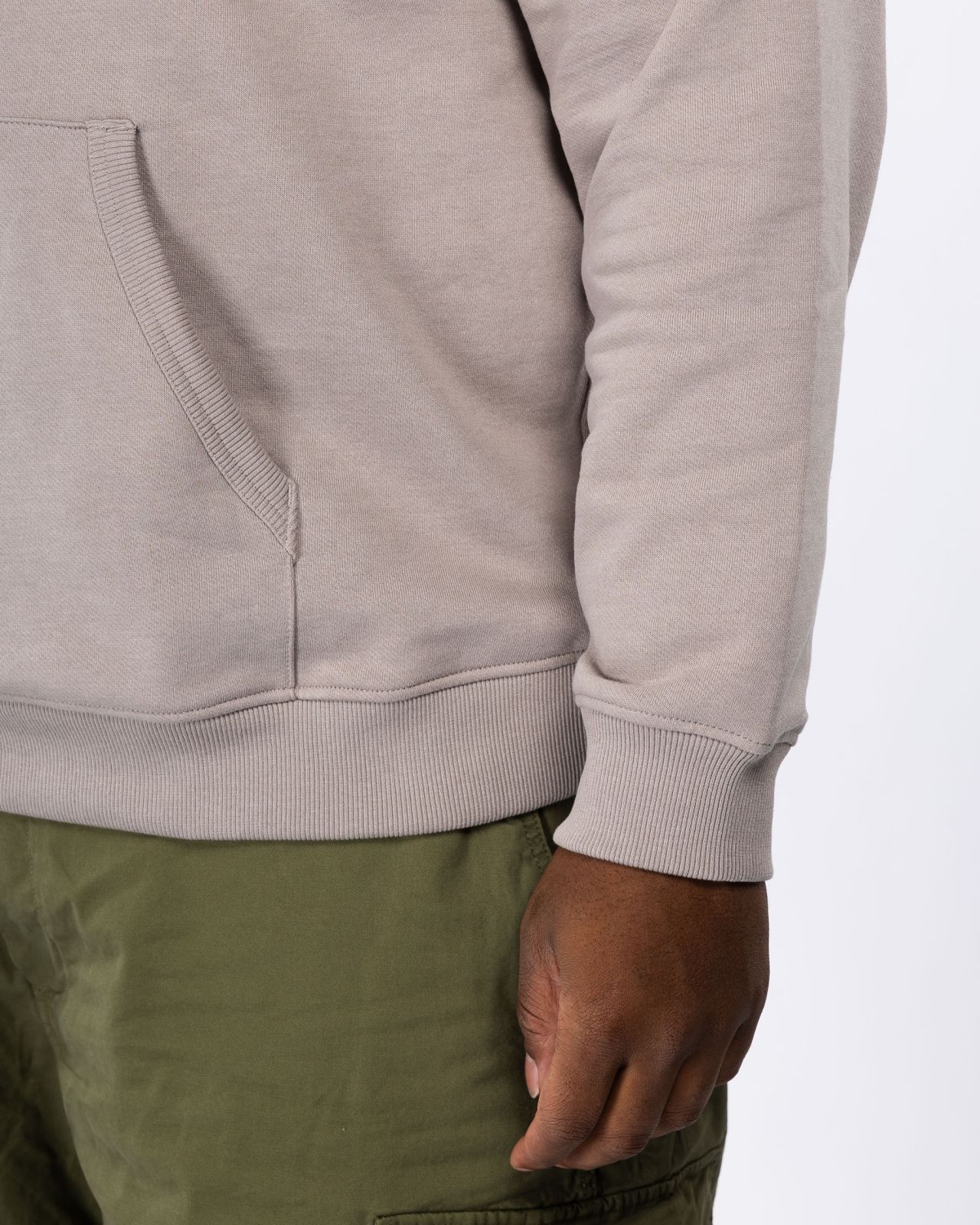 Sweat Hoodie grande taille beige