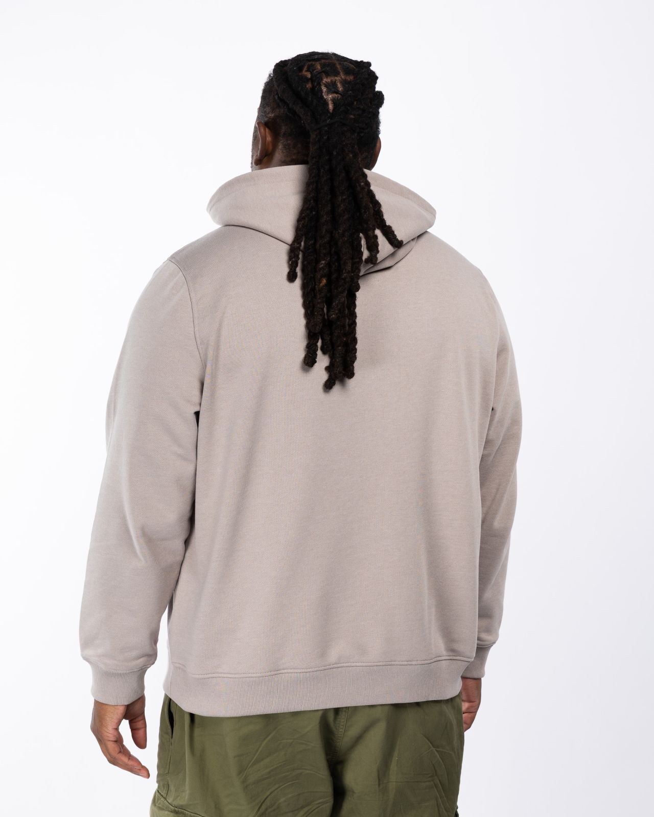 Sweat Hoodie grande taille beige