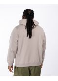 Sweat Hoodie grande taille beige