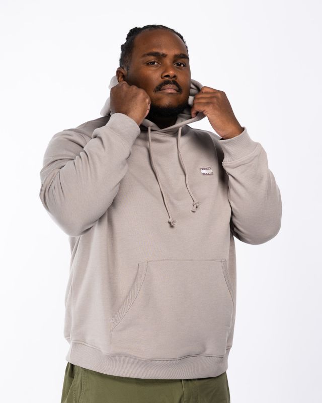 Sweat Hoodie grande taille beige