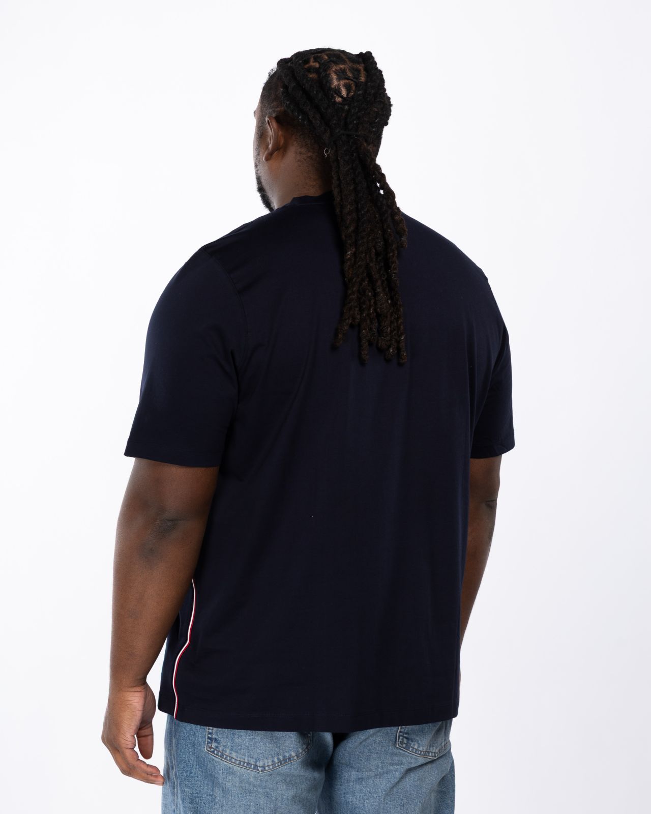 T-shirt grande taille bleu marine