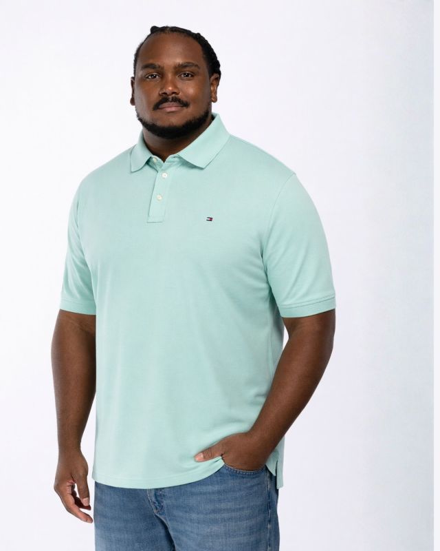 Polo grande taille vert tilleul