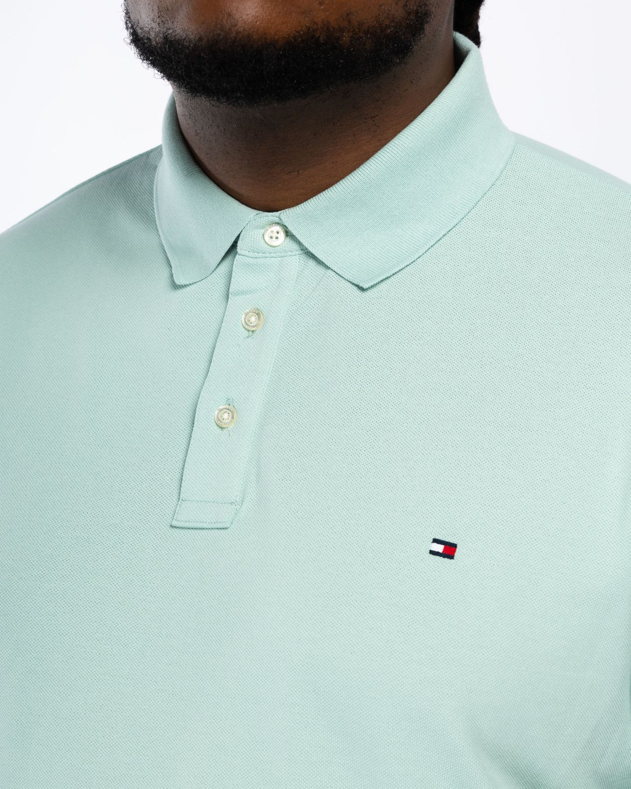 Polo grande taille vert tilleul