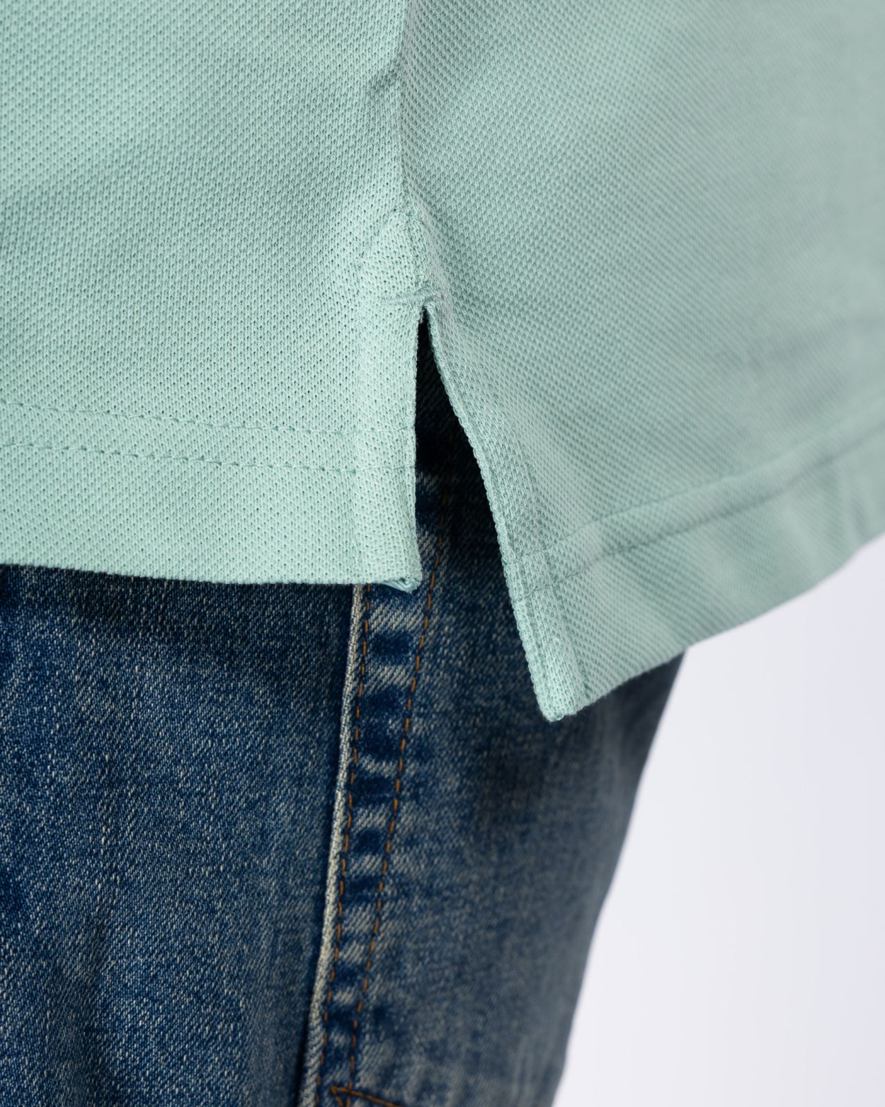 Polo grande taille vert tilleul