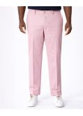 Pantalon chino grande taille dobby rose