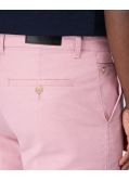 Pantalon chino grande taille dobby rose