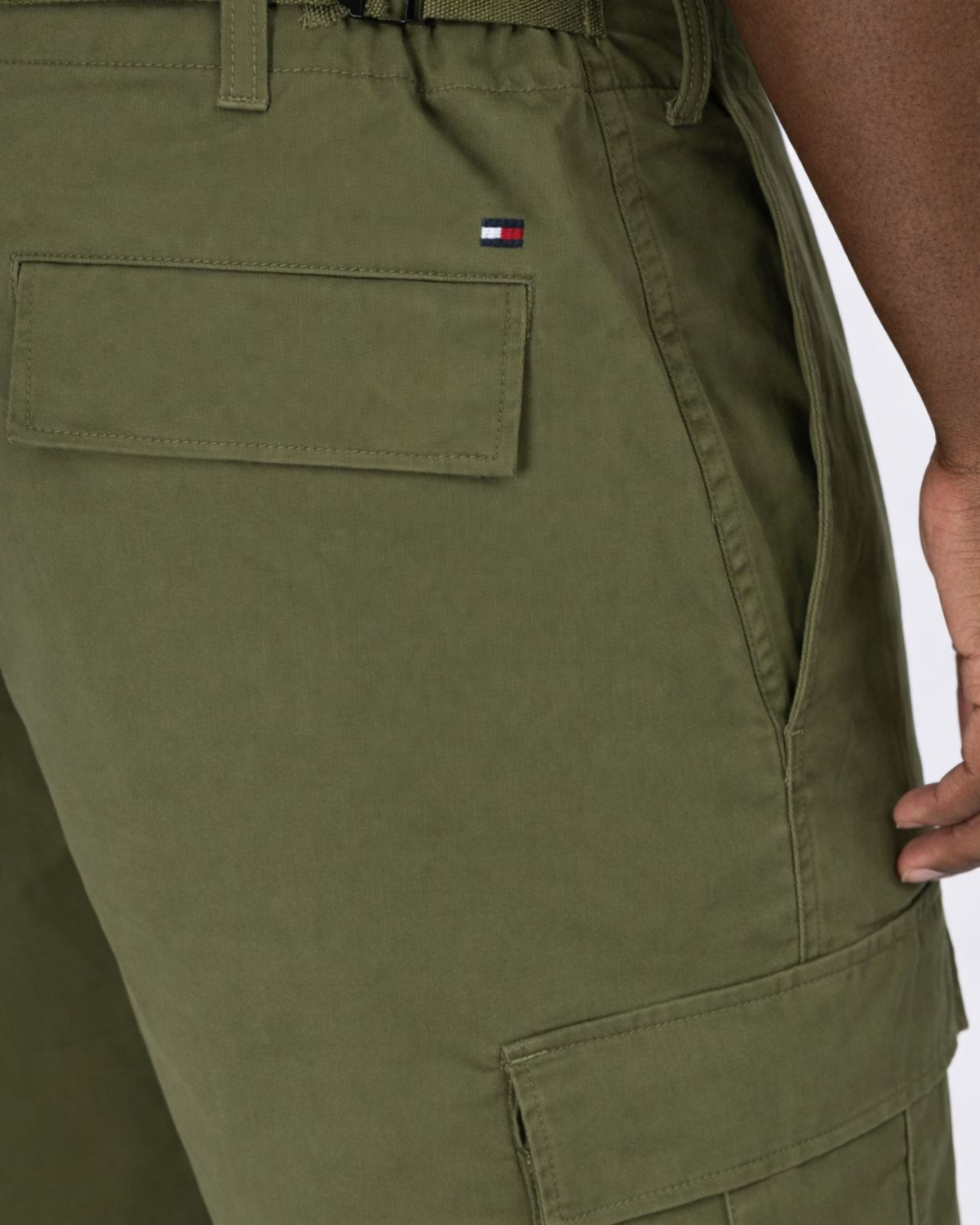 Short cargo grande taille vert kaki