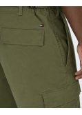 Short cargo grande taille vert kaki