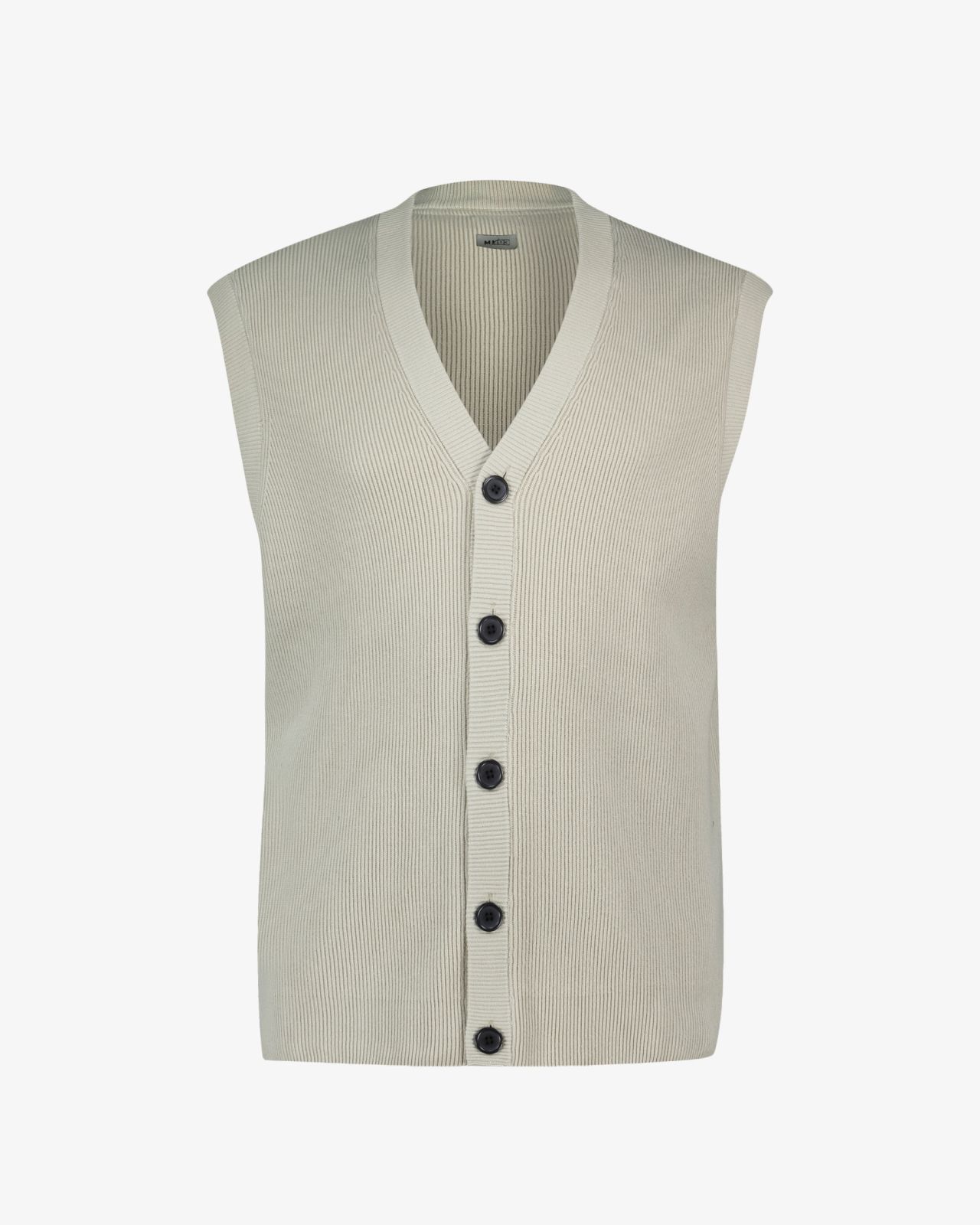 Cardigan sans manches grande taille beige