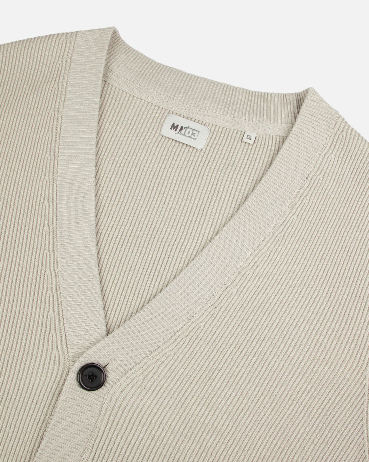 Cardigan sans manches grande taille beige