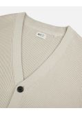 Cardigan sans manches grande taille beige
