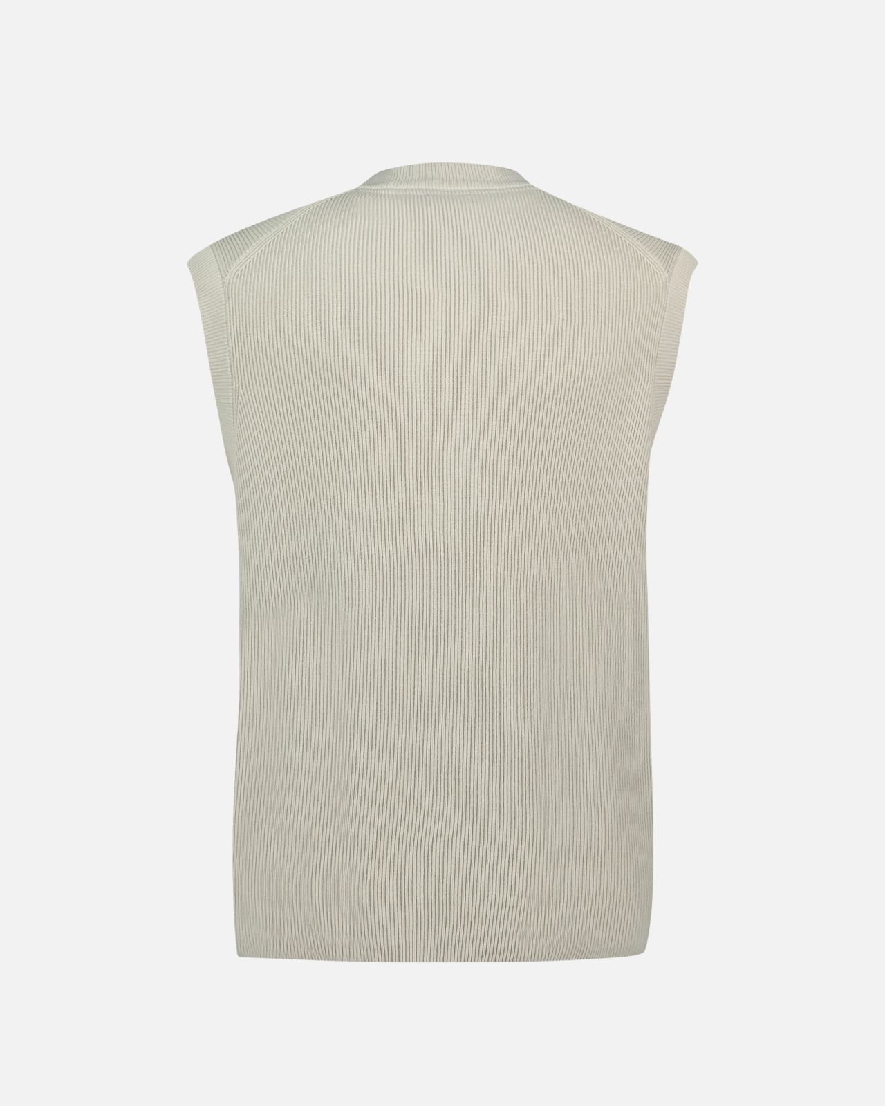 Cardigan sans manches grande taille beige