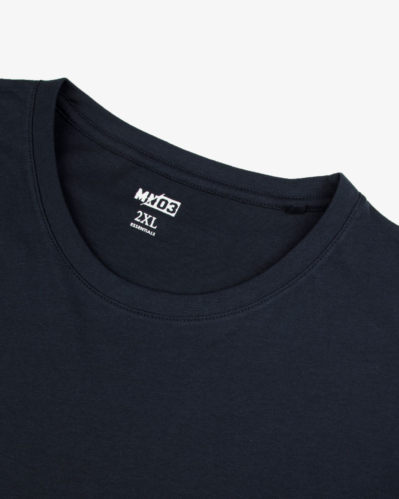 T-shirt uni grande taille bleu marine