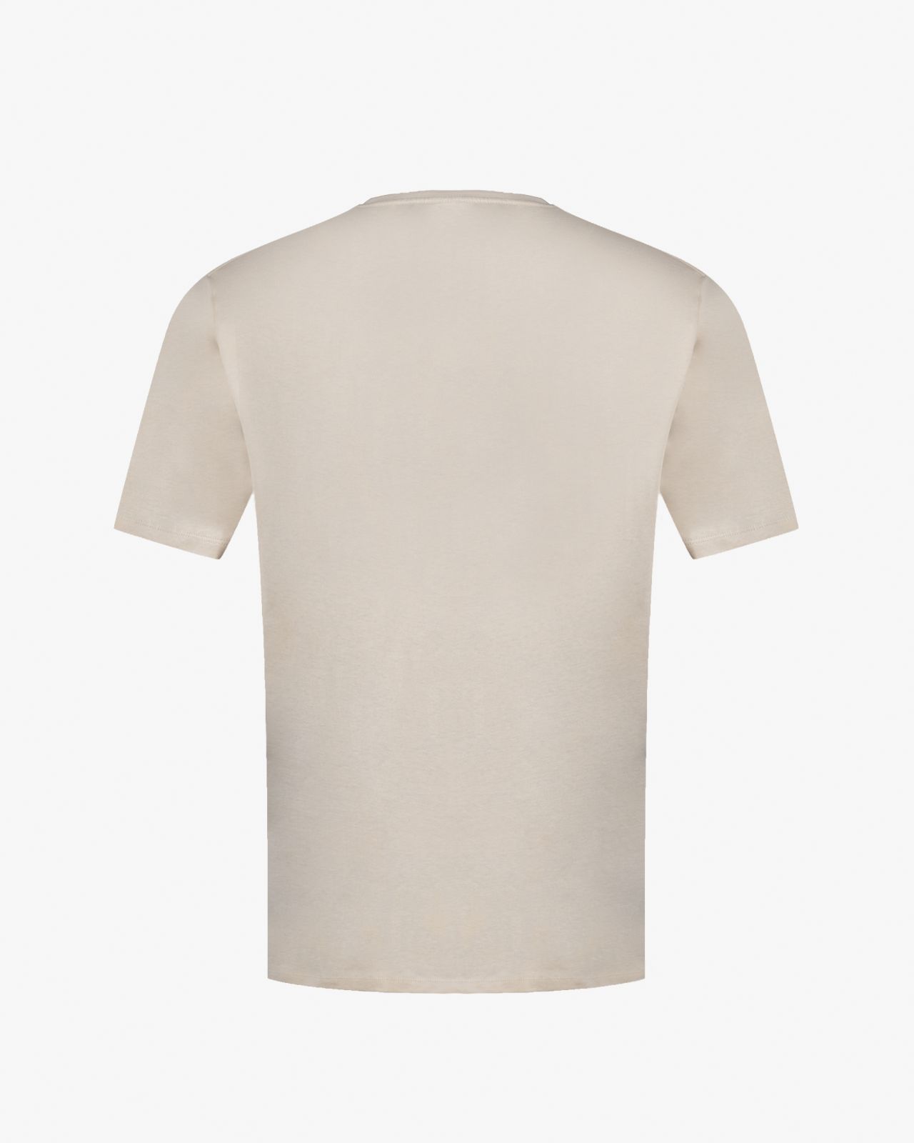T-shirt col V uni grande taille beige
