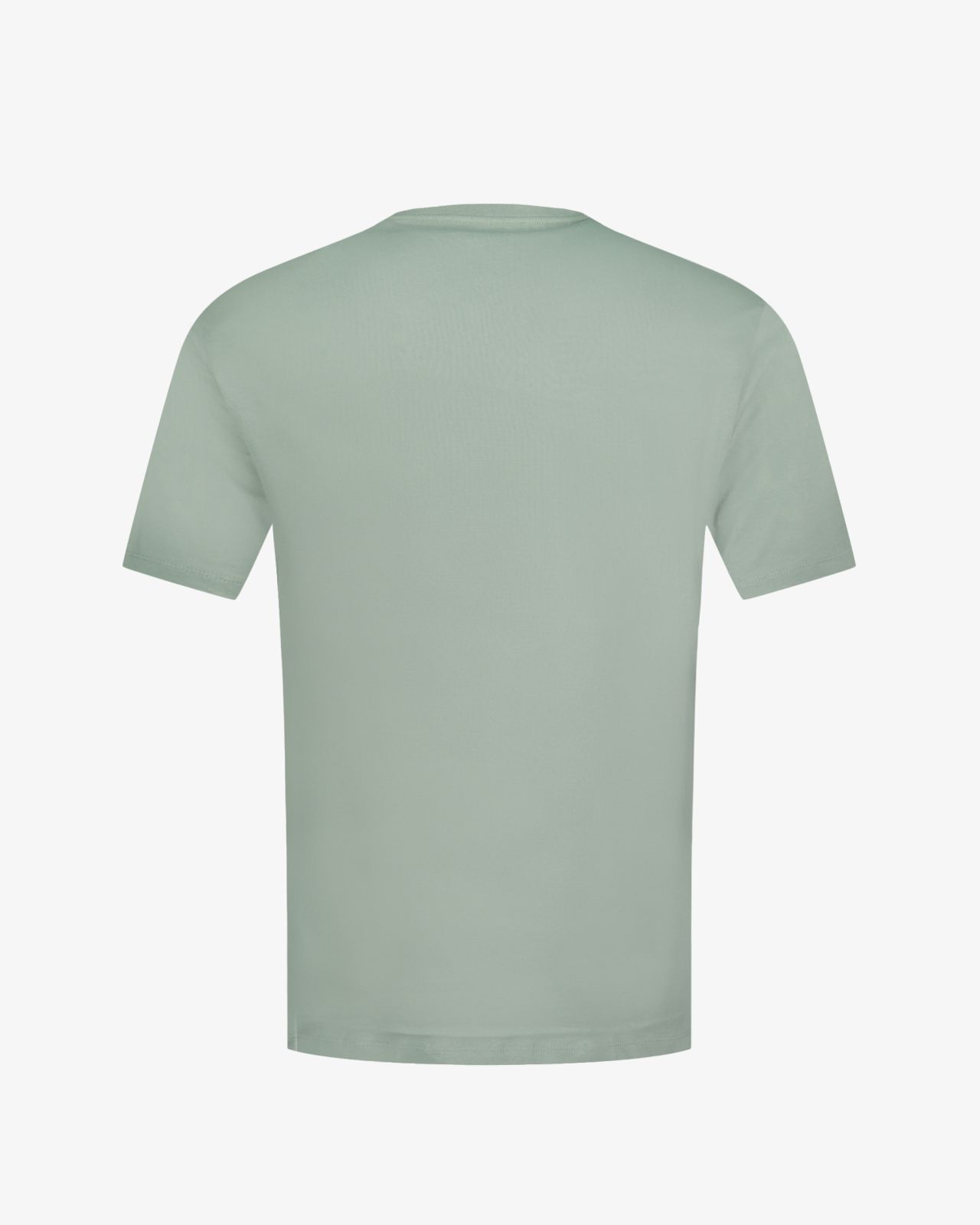 T-shirt col V uni grande taille vert sauge