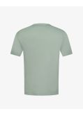 T-shirt col V uni grande taille vert sauge