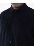 Surchemise légère grande taille bleu marine