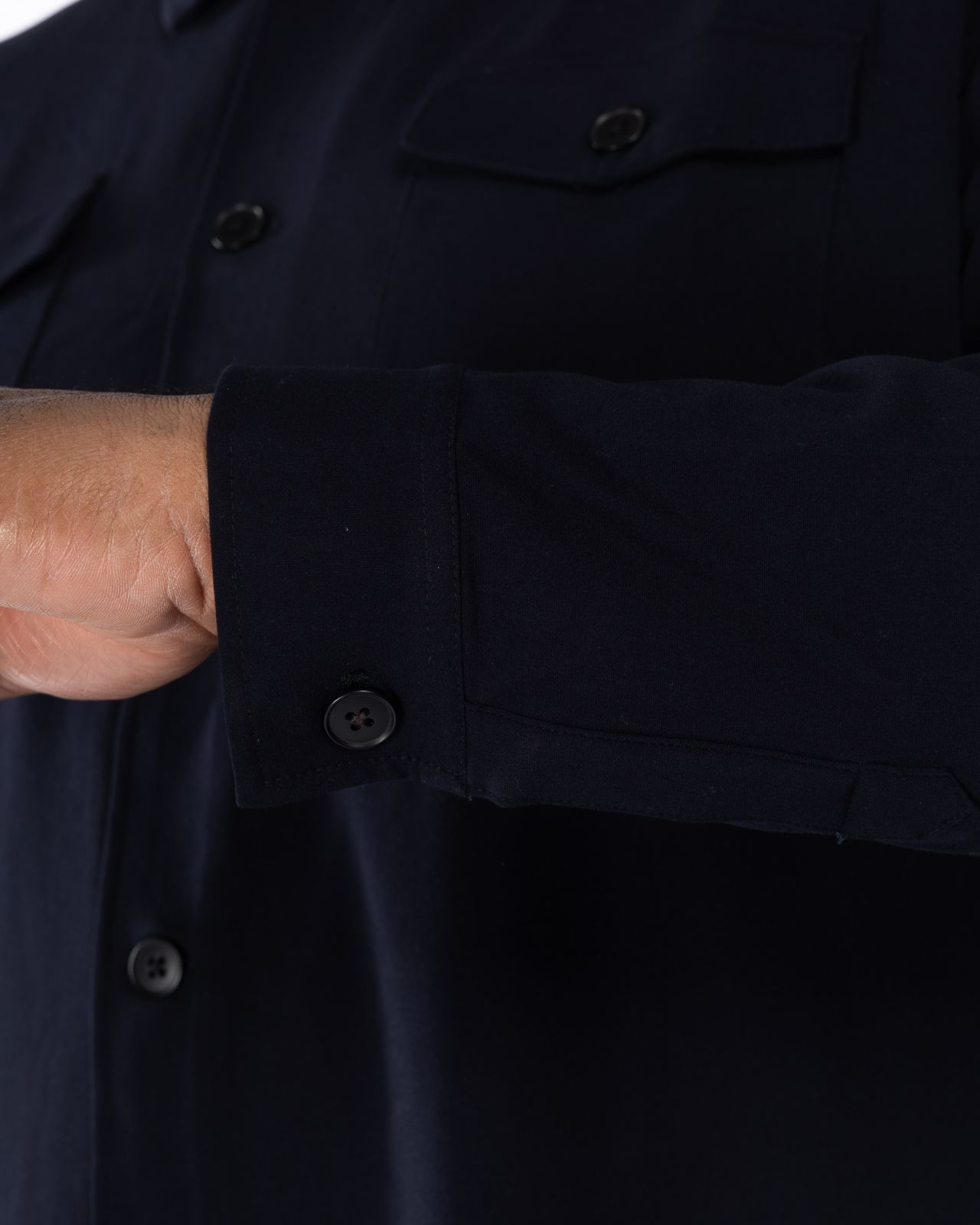 Surchemise légère grande taille bleu marine