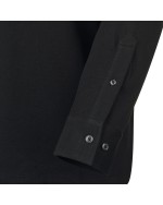 Polo manches longues pima Aston noir: grande taille du 0XL au 4XL