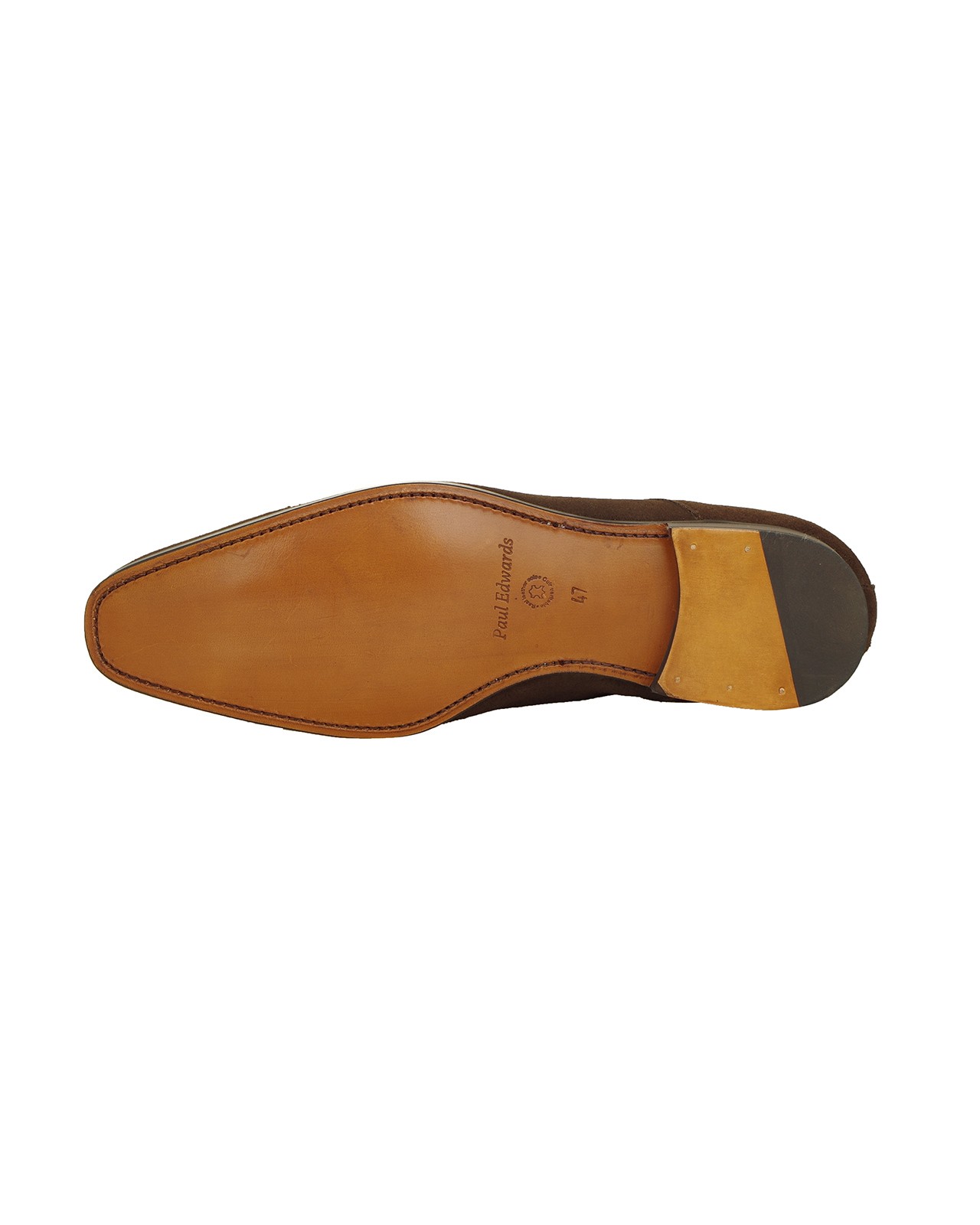 Chaussures en daim marron: grande taille du 46 au 49
