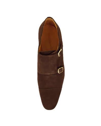 Chaussures en daim marron: grande taille du 46 au 49