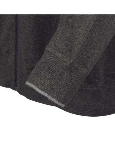 Gilet zippé gris clair: grande taille du 1XL au 5XL