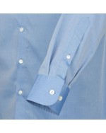 Chemise chambray bleu foncé: grande taille du 44 (XL) au 56 (7XL)