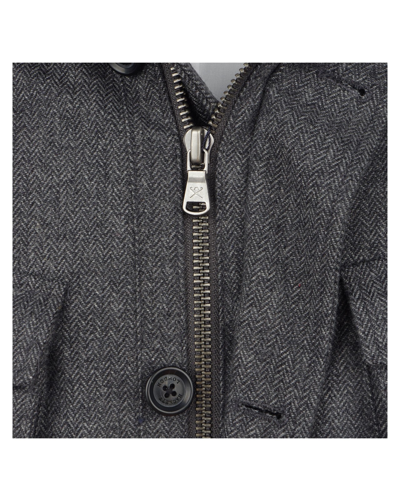 Manteau à chevrons gris clair: grande taille du 0XL au 4XL