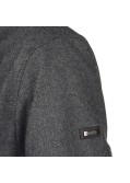 Manteau à chevrons gris clair: grande taille du 0XL au 4XL