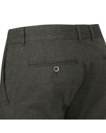 Pantalon chino aspect flanelle anthracite: grande longueur de jambe 38US