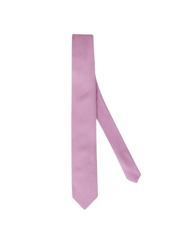 Cravate soie extra-longue 160 cm fantaisie rose
