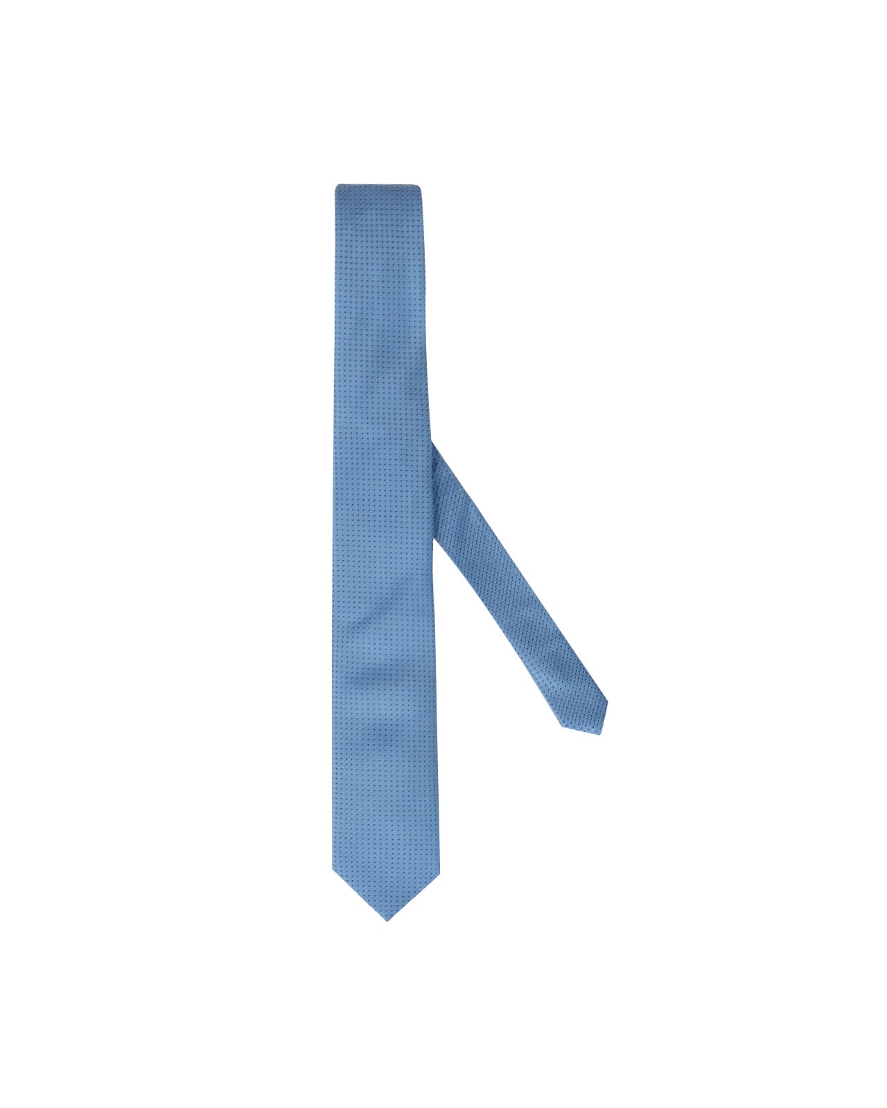 Cravate soie extra-longue 160 cm fantaisie bleu