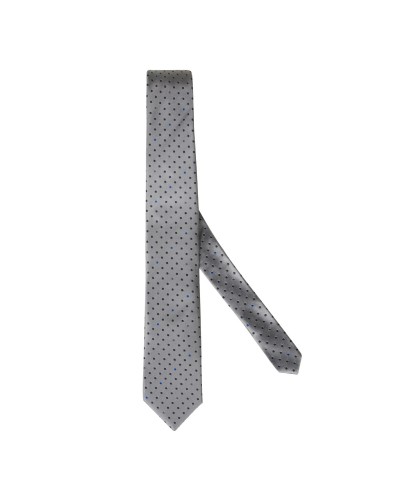 Cravate soie extra-longue 160 cm bleu gris
