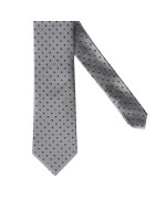 Cravate soie extra-longue 160 cm bleu gris