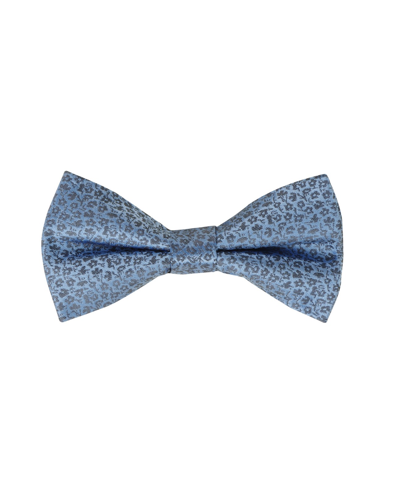 Nœud papillon en soie fantaisie bleu