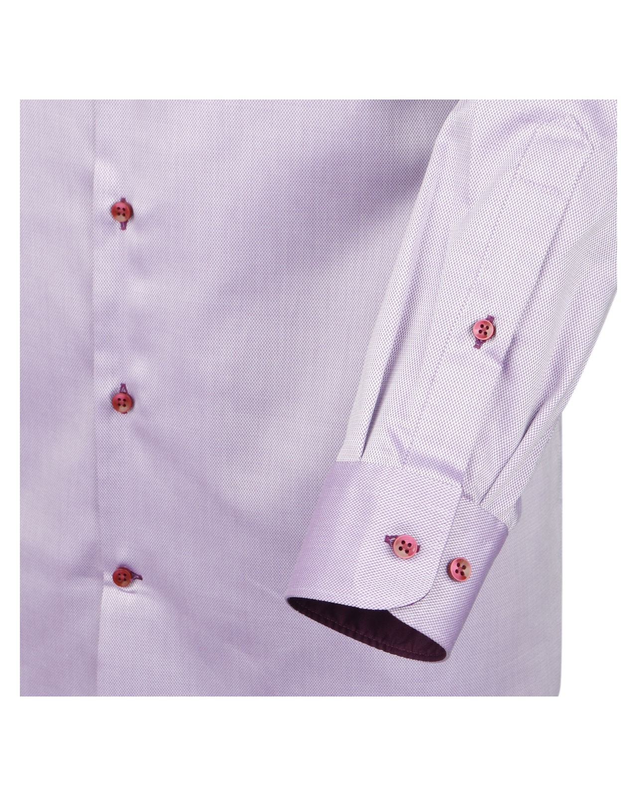 Chemise mauve cintrée: manches extra-longues 72cm