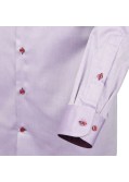 Chemise mauve cintrée: manches extra-longues 72cm
