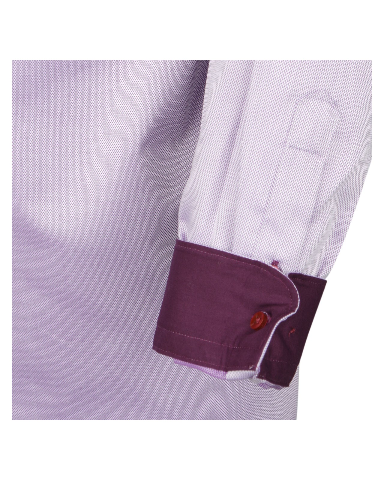 Chemise mauve cintrée: manches extra-longues 72cm