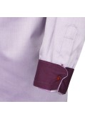Chemise mauve cintrée: manches extra-longues 72cm